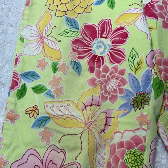 Talbots Easter Colorful Floral Print Stretch Size 8‎ - Picture 3 of 7